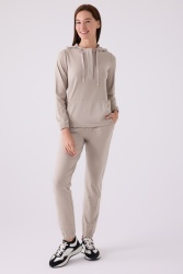 Kadın Comfort Kumaş Pijama Takım - 5