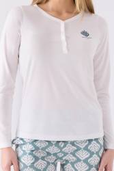  Pierre Cardin İkili Pijama Takım Krem - Süprem - 2 Li Takım - Thumbnail