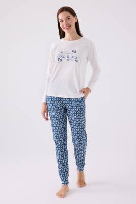 Pierre Cardin - Pierre Cardin İkili Pijama Takım Krem - Süprem - 2Li Takım