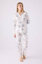  Pierre Cardin İkili Pijama Takım Krem - Süprem Rotasyon - 2Li Takım - Thumbnail