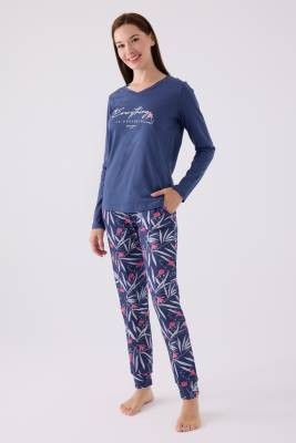 Pierre Cardin - Pierre Cardin İkili Pijama Takım Mor - Süprem - 2Li Takım