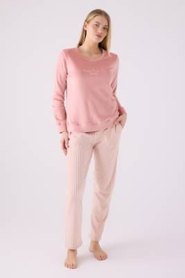 Pierre Cardin - Pierre Cardin İkili Pijama Takım - Polar - 2Li Takım