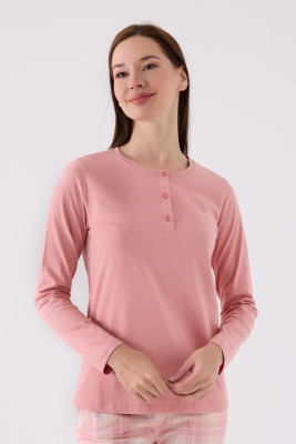  Pierre Cardin İkili Pijama Takım Retro Pembe  - Süprem - 2  Li Takım - 2