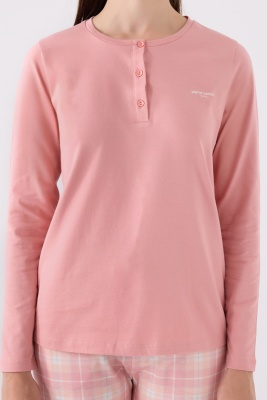  Pierre Cardin İkili Pijama Takım Retro Pembe  - Süprem - 2  Li Takım - 3