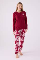 Pierre Cardin İkili Pijama Takım Vişne - Süprem  - 2