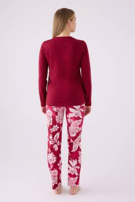 Pierre Cardin İkili Pijama Takım Vişne - Süprem  - 5