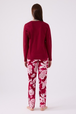 Pierre Cardin İkili Pijama Takım Vişne - Süprem - 4