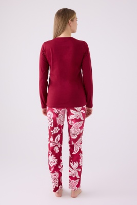 Pierre Cardin İkili Pijama Takım Vişne - Süprem - 5