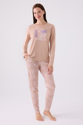  Pierre Cardin İkili Pijama Takım Vizon  - Süprem - 2Li Takım - 1