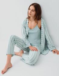 Pierre Cardin Kadın 3’lü Kutulu Pijama Takımı – %50 Modal %50 Pamuk, Askılı Atlet, Uzun Alt ve Sabahlık SOFT YEŞİL
