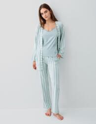 Pierre Cardin Kadın 3’lü Kutulu Pijama Takımı – %50 Modal %50 Pamuk, Askılı Atlet, Uzun Alt ve Sabahlık - 2