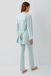 Pierre Cardin Kadın 3’lü Kutulu Pijama Takımı – %50 Modal %50 Pamuk, Askılı Atlet, Uzun Alt ve Sabahlık - 4