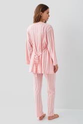 Pierre Cardin Kadın 3’lü Kutulu Pijama Takımı – %50 Modal %50 Pamuk, Askılı Atlet, Uzun Alt ve Sabahlık - 9