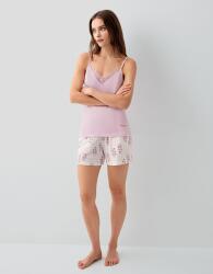 Pierre Cardin Kadın 3’lü Kutulu Pijama Takımı %50 Pamuk %50 Modal – Askılı Atlet, Cepli Şort ve Sabahlık, Tam Kalıp - 7