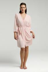 Pierre Cardin Kadın 3'lü Takım, Sabahlık Atlet ve Şort Seti - Thumbnail