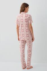 Pierre Cardin Kadın %50 Pamuk %50 Modal Kadın Düğmeli Pijama Takımı – Kısa Kollu, Desenli, Kutulu Ambalaj - 4