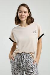 Pierre Cardin Kadın Açık Bej Pijama Takım, Kısakol, Yuvarlak Yaka, Cep Detaylı - 3