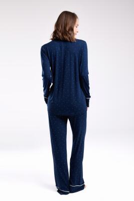 Pierre Cardin Kadın Boydan Düpmeli Pijama Takım - 3