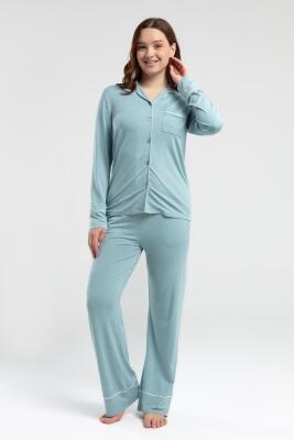 Pierre Cardin Kadın Boydan Düpmeli Pijama Takım - 11