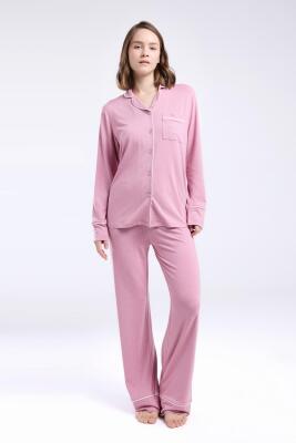 Pierre Cardin Kadın Boydan Düpmeli Pijama Takım - 15
