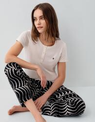 Pierre Cardin Kadın Desenli Pijama Takımı – %50 Pamuk %50 Modal, Yumuşak Dokulu, Rahat Kalıp, Büyük Beden Seçenekli - 4