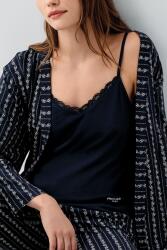 Pierre Cardin Kadın Düğmeli Kısa Kollu Kutulu Pijama Takımı – %50 Pamuk %50 Modal, Çizgili Desen - 5