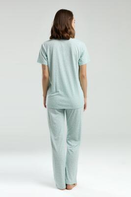 Pierre Cardin Kadın Gömlek Pijama Takım, Viskon Kumaş, Cep Detaylı - 4