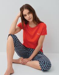 Pierre Cardin Kadın Kapri Pijama Takımı – %50 Pamuk %50 Modal, Kısa Kollu Üst, Desenli Alt - 5