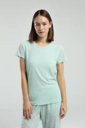 Pierre Cardin Kadın Kapri Takım, Yuvarlak Yaka, Kısakol, Viskon Kumaş - Thumbnail