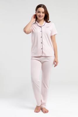 Pierre Cardin Kadın Kısakol Kutulu Pijama, Çeyizlik Pijama Takım, %50 Pamuk %50 Modal  - 8