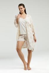 Pierre Cardin Kadın Krem 3'lü Takım, Atlet Şort Sabahlık - 1