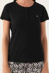 Pierre Cardin Kadın Lisanslı Yazlık Pijama Takım, %100 Pamuk, Battal Beden Kısakol Pijama Takım - 6