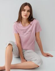 Pierre Cardin Kadın Modal Pamuk Kapri Pijama Takımı – Kısa Kollu Üst Çizgili Kapri Alt Cepli Rahat Ev Giyim - 9