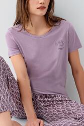 Pierre Cardin Kadın Pamuk Modal Pijama Takımı – Kısa Kollu Tişört ve Desenli Uzun Alt Rahat Kesim, Cep Detaylı - 3