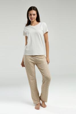 Pierre Cardin Kadın Pijama Takım, Kısakol, Yuvarlak Yaka, Cep Detaylı - 7