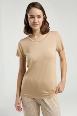 Pierre Cardin - Pierre Cardin Kadın Pijama Takım, Üst Kısakol Yuvarlak Yakalı, Alt Cepli (1)