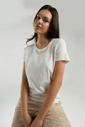 Pierre Cardin Kadın Pijama Takım, Üst Kısakol Yuvarlak Yakalı, Alt Cepli - Thumbnail