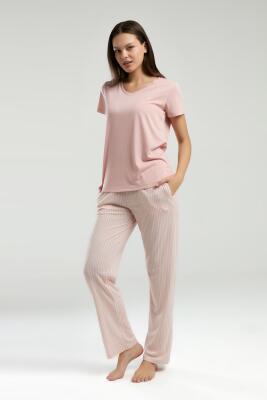 Pierre Cardin Kadın Pijama Takım, Yazlık, Kısakollu, Cep Detaylı - 2