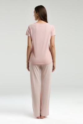 Pierre Cardin Kadın Pijama Takım, Yazlık, Kısakollu, Cep Detaylı - 5