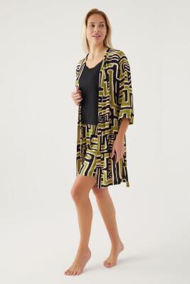 Pierre Cardin Kadın Saks Mavisi Dokuma 3'lü Takım - 1