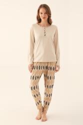 Pierre Cardin Kadın Uzunkol Mevsimlik Pijama Takım, Kadın Büyük Beden Pijama Takım - 1