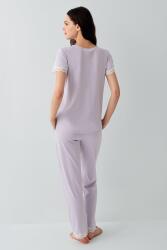 Pierre Cardin Kadın V Yaka Dantelli Pijama Takımı %50 Pamuk %50 Modal – Kısa Kollu, Tam Kalıp, Yumuşak Kumaş - 8