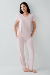Pierre Cardin Kadın V Yaka Dantelli Pijama Takımı %50 Pamuk %50 Modal – Kısa Kollu, Tam Kalıp, Yumuşak Kumaş (1)