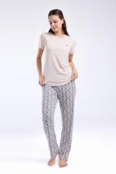 Pierre Cardin Kadın Viskon Kumaş Pijama Takım, Düğmeli, Yuvarlak Yakalı, Cep Detaylı - 7