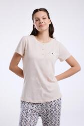 Pierre Cardin Kadın Viskon Kumaş Pijama Takım, Düğmeli, Yuvarlak Yakalı, Cep Detaylı - 8