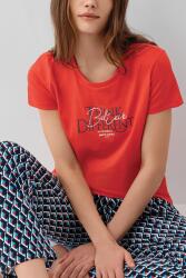 Pierre Cardin Kadın Yazlık Kısa Kollu Pijama Takımı – %50 Modal %50 Pamuk, Desenli Uzun Alt, Baskılı Üst - 3