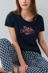 Pierre Cardin Kadın Yazlık Kısa Kollu Pijama Takımı – %50 Modal %50 Pamuk, Desenli Uzun Alt, Baskılı Üst - 7