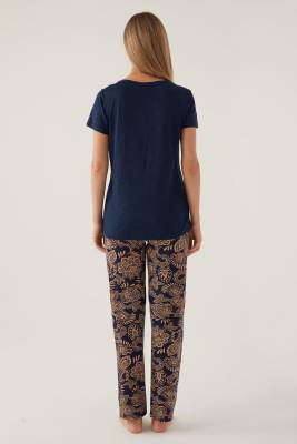 Pierre Cardin Lisanslı, Kadın, Yazlık Pijama Takım, Cep Detaylı, Büyük Beden Seçenekli - 4