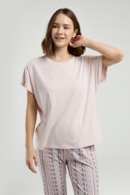 Pierre Cardin Modal Pamuk Pijama Takım, Üst Düz, Alt Desenli Cepli Yazlık Pijama Takım - 2