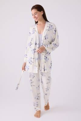 Pierre Cardin - Pierre Cardin Üçlü Pijama Takım Kaşkorse - 3Lü Takım